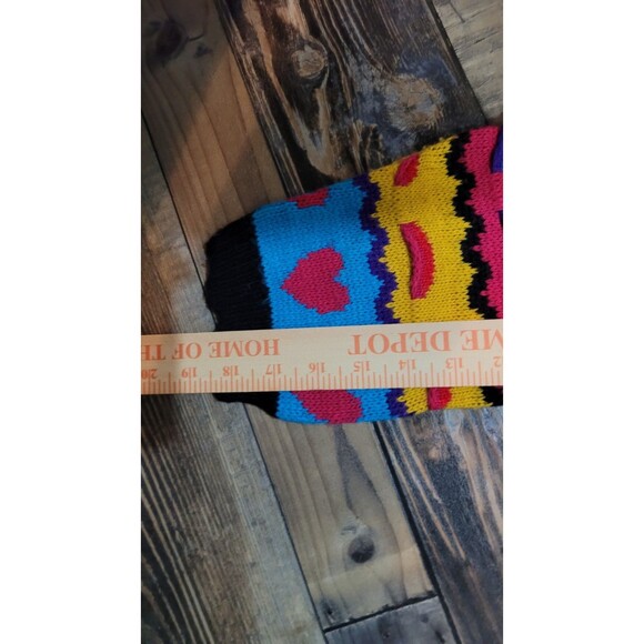 Women's Adele Knitwear USA VTG Knitted Sweater Color Block Hearts Geometric XL - Picture 7 of 10